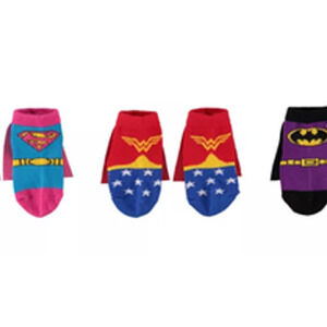 Superhero Socks 3 HAPPY THREADS Baby Girls  Pack 0-12 month NWT